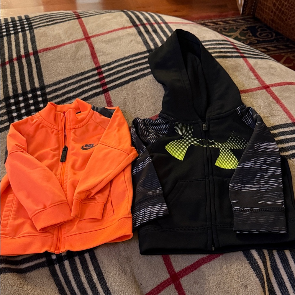 Under Armour Black and Yellow Kids Hoodie